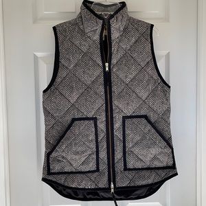 J. Crew Herringbone Quilted Puffer Vest XS